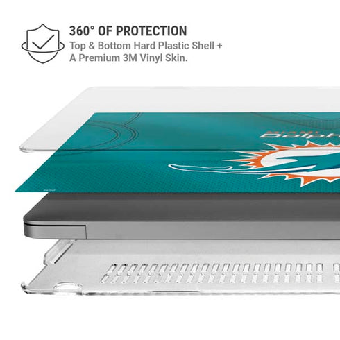 NFL Miami Dolphins Team Jersey MacBook Pro 16in (2021-25) Case plus Skin
