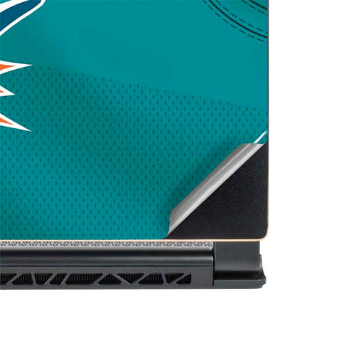 NFL Miami Dolphins Team Jersey MSI GS65 Stealth Laptop Skin