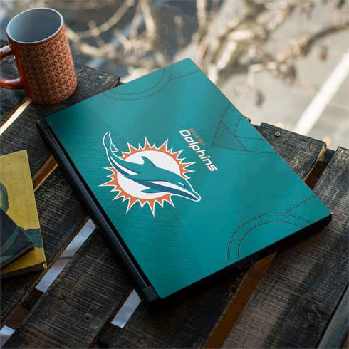 NFL Miami Dolphins Team Jersey MSI GS65 Stealth Laptop Skin