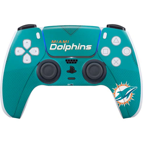 NFL Miami Dolphins Team Jersey PS5 Controller Skin
