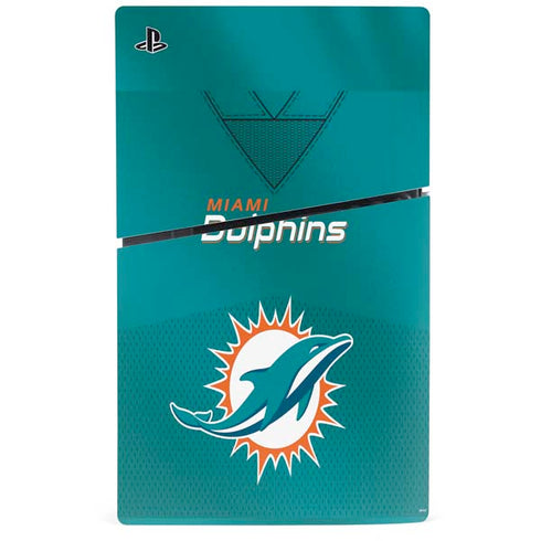 NFL Miami Dolphins Team Jersey PS5 Slim Digital Edition Console Skin