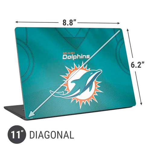 NFL Miami Dolphins Team Jersey Universal Laptop 11in (8.8 x 6.2in) Skin