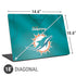 NFL Miami Dolphins Team Jersey Universal Laptop 18in (14.6 x 10.6in) Skin