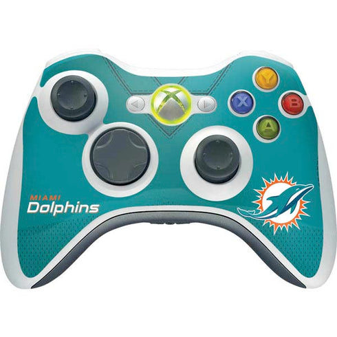 NFL Miami Dolphins Team Jersey Xbox 360 Wireless Controller Skin