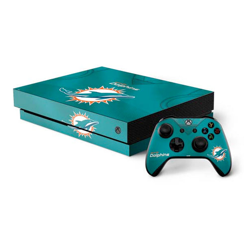 NFL Miami Dolphins Team Jersey Xbox One X Bundle Skin