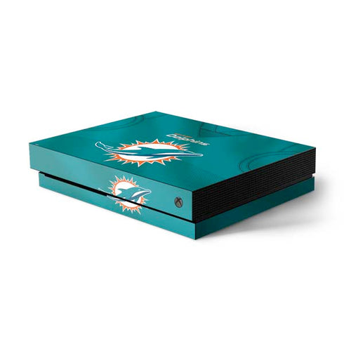 NFL Miami Dolphins Team Jersey Xbox One X Console Skin