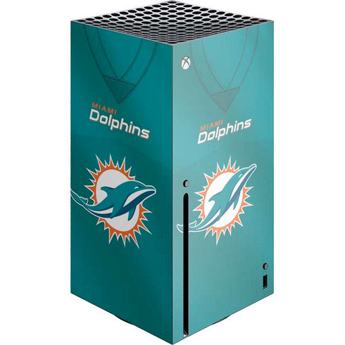 NFL Miami Dolphins Team Jersey Xbox Series X Console Skin