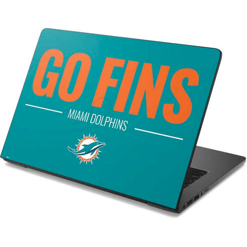 NFL Miami Dolphins Team Motto Dell Chromebook Skin