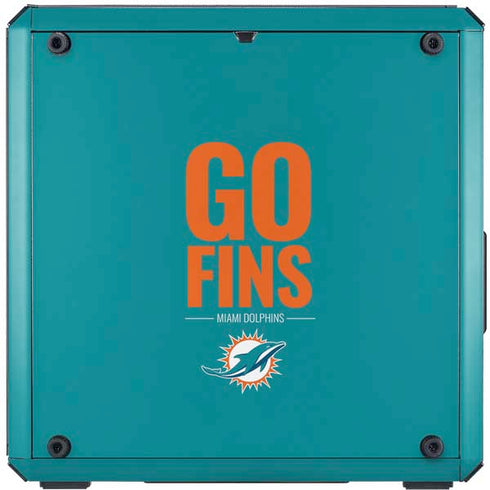 NFL Miami Dolphins Team Motto Cooler Master MasterBox Q300L Mini Tower Skin