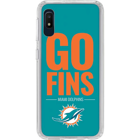NFL Miami Dolphins Team Motto Galaxy A10e Clear Case
