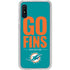 NFL Miami Dolphins Team Motto Galaxy A10e Clear Case