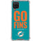 NFL Miami Dolphins Team Motto Galaxy A12 Clear Case