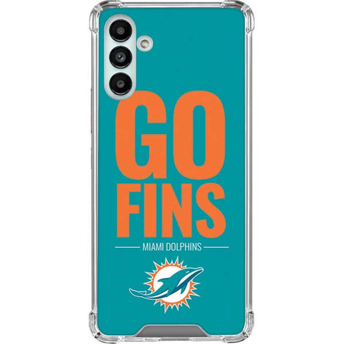 NFL Miami Dolphins Team Motto Galaxy A13 5G Clear Case