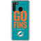 NFL Miami Dolphins Team Motto Galaxy A21 Clear Case