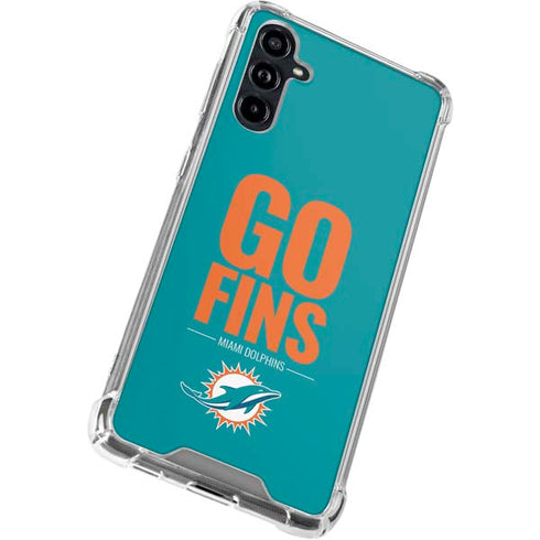 NFL Miami Dolphins Team Motto Galaxy A54 5G Clear Case