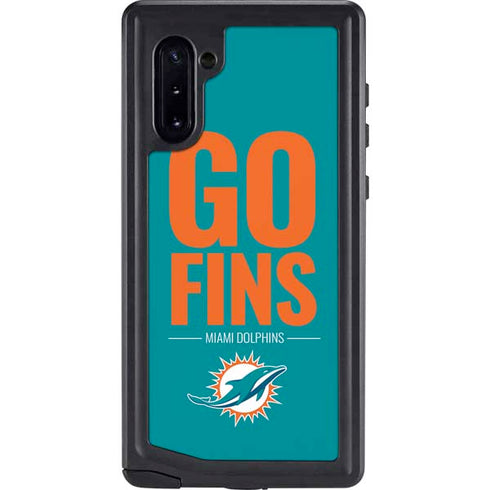 NFL Miami Dolphins Team Motto Galaxy Note 10 Waterproof Case