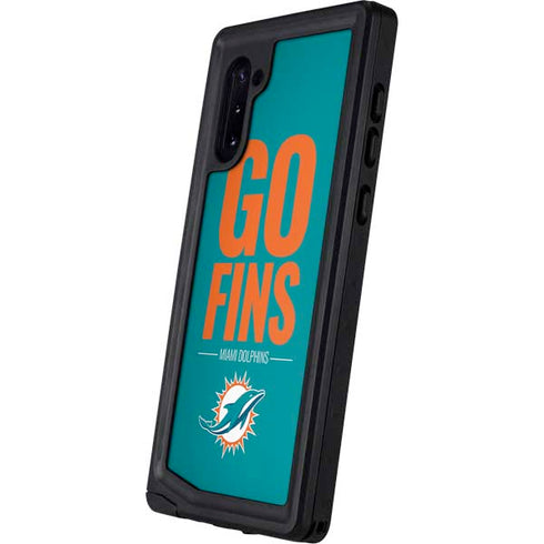 NFL Miami Dolphins Team Motto Galaxy Note 10 Waterproof Case
