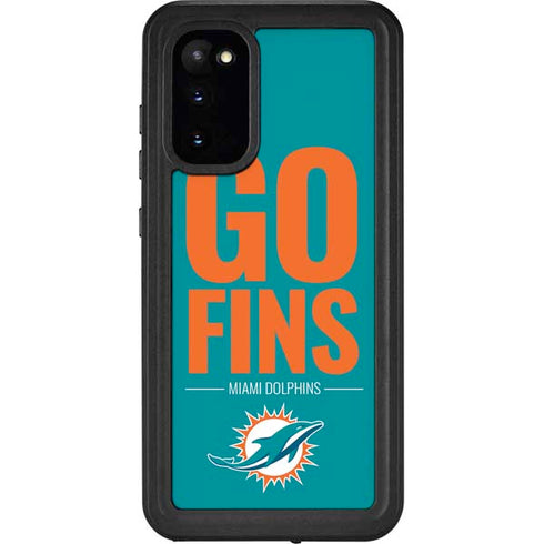 NFL Miami Dolphins Team Motto Galaxy S20 Waterproof Case