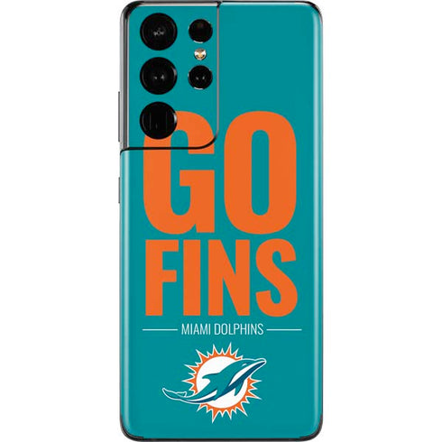 NFL Miami Dolphins Team Motto Galaxy S21 Ultra 5G Skin