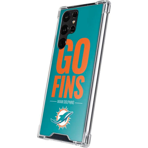 NFL Miami Dolphins Team Motto Galaxy S22 Ultra Clear Case