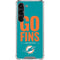 NFL Miami Dolphins Team Motto Galaxy S23 Clear Case