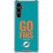 NFL Miami Dolphins Team Motto Galaxy S23 FE Clear Case