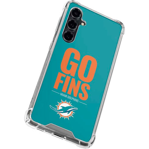 NFL Miami Dolphins Team Motto Galaxy S23 FE Clear Case