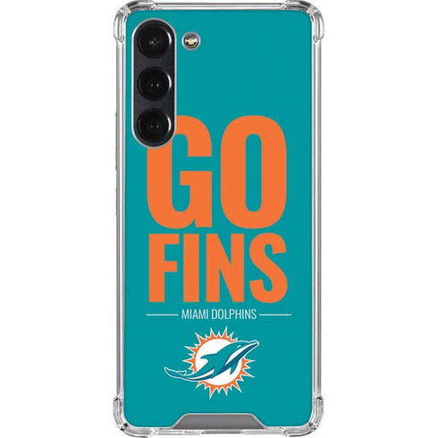 NFL Miami Dolphins Team Motto Galaxy S23 Plus Clear Case