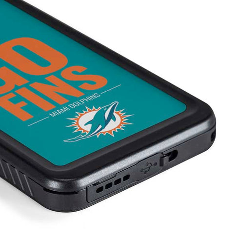 NFL Miami Dolphins Team Motto Galaxy S23 Waterproof Case