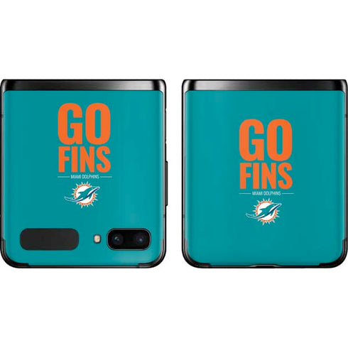NFL Miami Dolphins Team Motto Galaxy Z Flip Skin