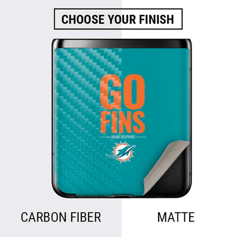 NFL Miami Dolphins Team Motto Galaxy Z Flip Skin