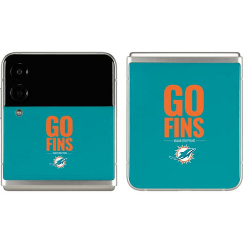 NFL Miami Dolphins Team Motto Galaxy Z Flip3 5G Skin