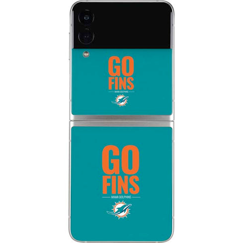 NFL Miami Dolphins Team Motto Galaxy Z Flip3 5G Skin