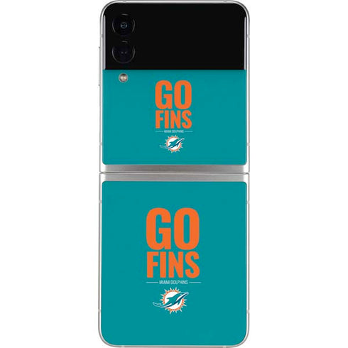 NFL Miami Dolphins Team Motto Galaxy Z Flip4 5G Skin