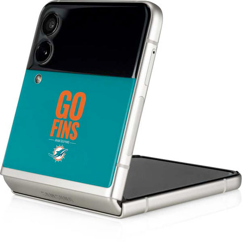 NFL Miami Dolphins Team Motto Galaxy Z Flip4 5G Skin