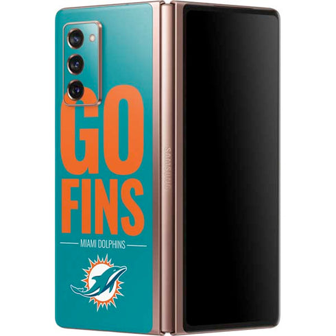 NFL Miami Dolphins Team Motto Galaxy Z Fold2 5G Skin