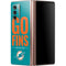 NFL Miami Dolphins Team Motto Galaxy Z Fold2 5G Skin