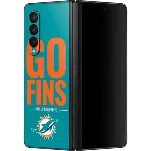NFL Miami Dolphins Team Motto Galaxy Z Fold3 5G Skin