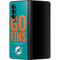 NFL Miami Dolphins Team Motto Galaxy Z Fold3 5G Skin