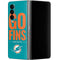 NFL Miami Dolphins Team Motto Galaxy Z Fold4 5G Skin