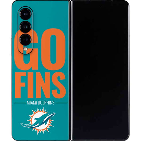 NFL Miami Dolphins Team Motto Galaxy Z Fold4 5G Skin