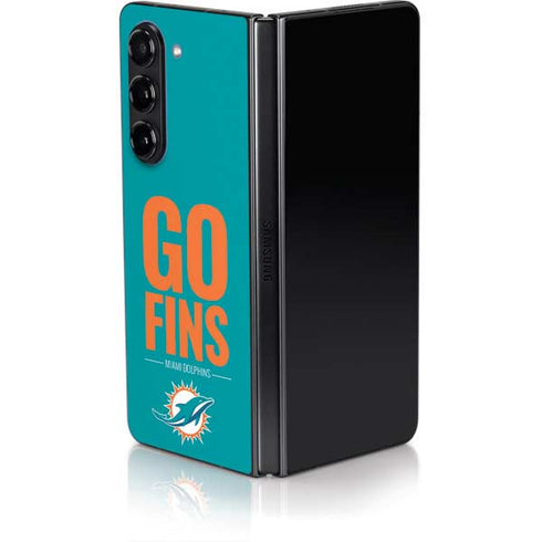 NFL Miami Dolphins Team Motto Galaxy Z Fold5 5G Skin