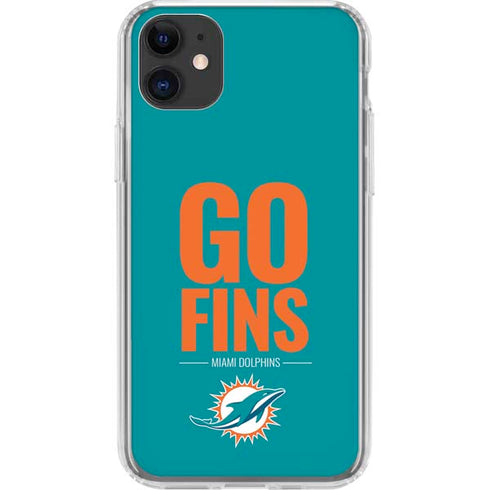NFL Miami Dolphins Team Motto iPhone 11 Clear Case