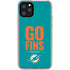 NFL Miami Dolphins Team Motto iPhone 11 Pro Clear Case