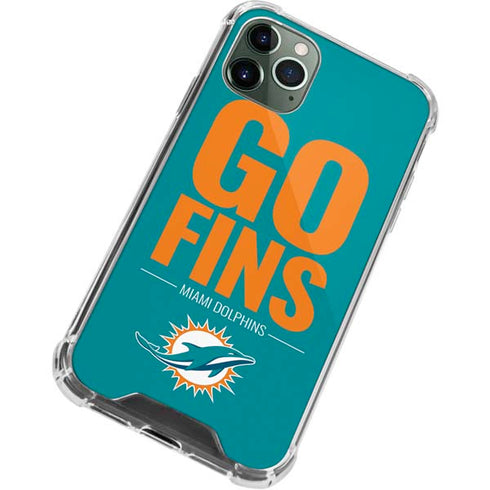 NFL Miami Dolphins Team Motto iPhone 11 Pro Max Clear Case