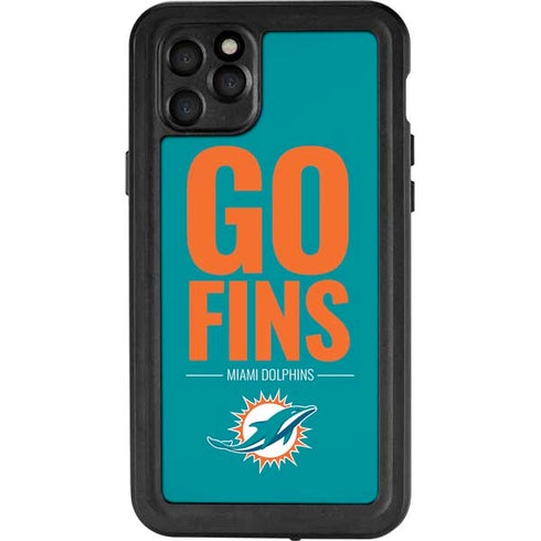NFL Miami Dolphins Team Motto iPhone 11 Pro Max Waterproof Case