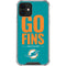 NFL Miami Dolphins Team Motto iPhone 12 Mini Clear Case
