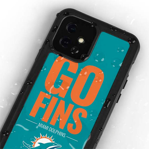 NFL Miami Dolphins Team Motto iPhone 12 Mini Waterproof Case
