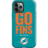NFL Miami Dolphins Team Motto iPhone 12 Pro Impact Case