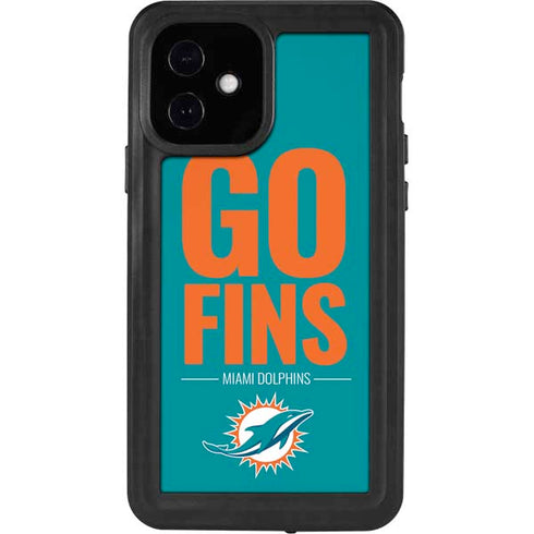 NFL Miami Dolphins Team Motto iPhone 12 Waterproof Case